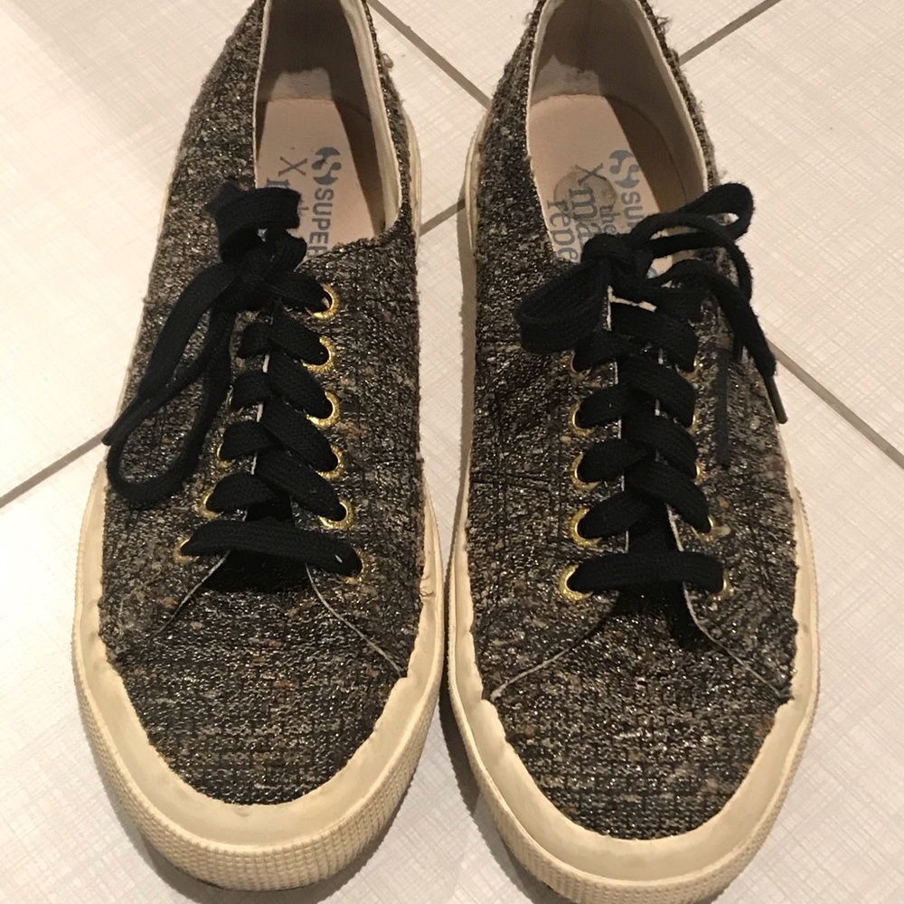 Limited edition Superga x Man Repeller sneakers